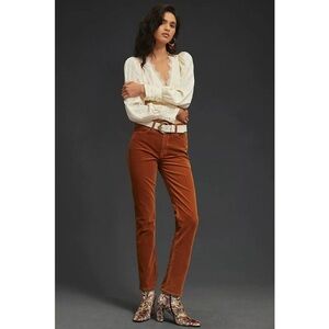 MOTHER The Dazzler Mid-Rise Straight Corduroy Ankle Pants Size 33